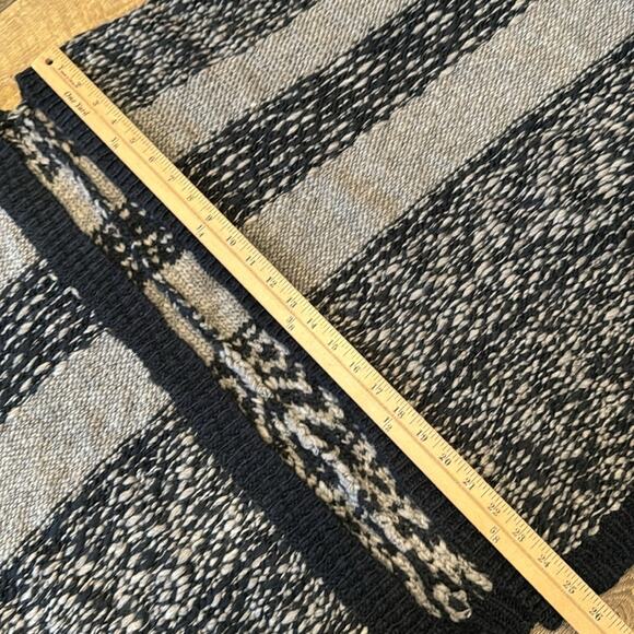 NWT LOFT Women's Poncho Sweater Shawl Black Grey Size XS/S - Picture 4 of 8